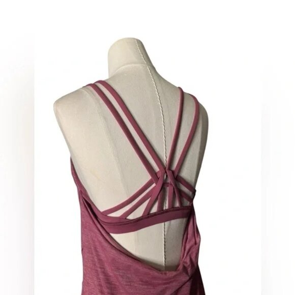 LULULEMON - Moment To Movement 2-In-1 Tank Heathered Cherry Tint / Cherry Tint - Picture 4 of 8